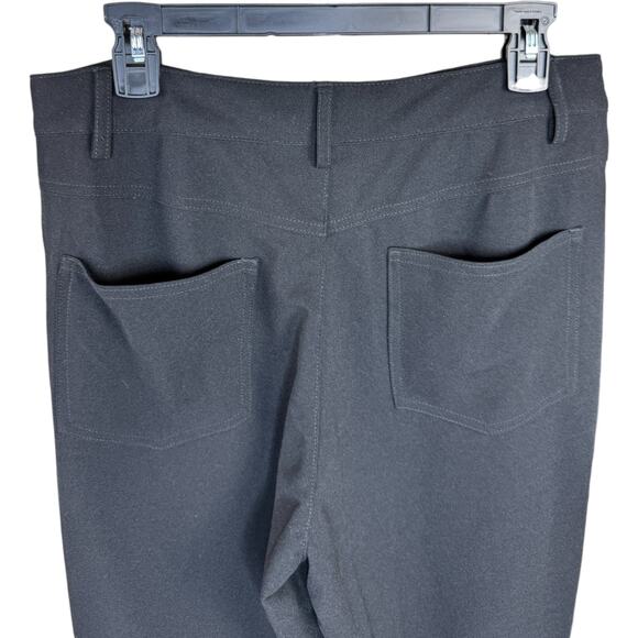 BCBGeneration Black Ankle Trousers Women's Size Large Stretch Pants - Picture 5 of 10